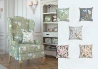 ТКАНЬ ДЕКОРАТИВНАЯ ПРИНТ Молочный Цветы,1078198 фото #6