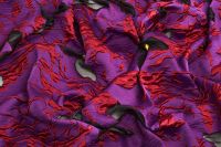 ЖАККАРД КОСТЮМНЫЙ Фиолетовый Цветы,1053485 фото #3