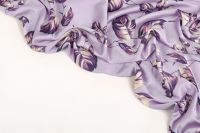 ШЕЛК САТИН АРМАНИ DIGITAL Фиолетовый Цветы,1001523 фото #6