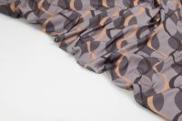ШЕЛК САТИН АРМАНИ ПРИНТ Серый Узоры ,1100905 фото #5