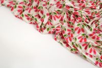 ВИСКОЗА ПОЛИРОВАННАЯ ПРИНТ Молочный Цветы,1141571 фото #6