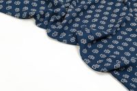 КРЕП ВИСКОЗА ПРИНТ Синий Узоры ,1089255 фото #6