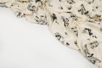 КРЕП ВИСКОЗА ПРИНТ Молочный Цветы,1142004 фото #6
