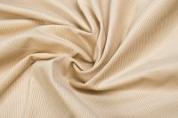 ВЕЛЬВЕТ СТРЕЙЧ ОДНОТОН Молочный Рубчик,1114230 фото #3