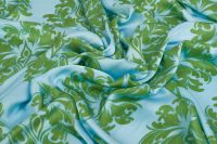 ВИСКОЗА ПОЛИРОВАННАЯ ПРИНТ Голубой Узоры ,1141540 фото #3