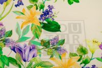 ВИСКОЗА ПОЛИРОВАННАЯ ПРИНТ Молочный Цветы,1142042 фото #5