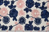 СЕТКА С АППЛИКАЦИЕЙ Молочный Цветы,1105979 фото #2