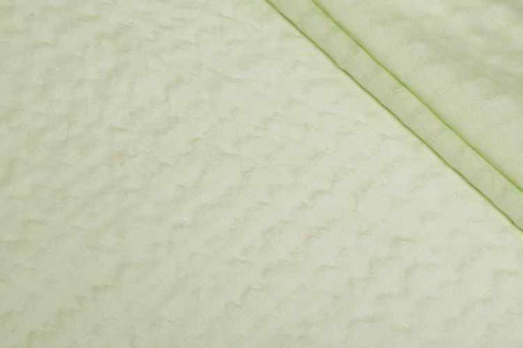 ТЕНСЕЛ НЕЙЛОН ЖАККАРД Зеленый Полоски,1134559