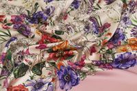 ШЕЛК СТРЕЙЧ ПРИНТ Розовый Цветы,1138908 фото #4