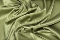 ШЕЛК АТЛАС СТРЕЙЧ ОДНОТОННЫЙ Зеленый,1117811 фото #2