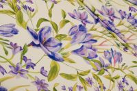 КРЕП ВИСКОЗА ПРИНТ Молочный Цветы,1141984 фото #1