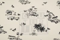 КРЕП ВИСКОЗА ПРИНТ Молочный Цветы,1142004 фото #5