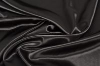 САТИН ОДНОТОННЫЙ GLORIA Черный,1118184 фото #2
