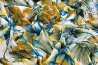 ШЕЛК ПРИНТ Молочный Цветы,1104996 фото #3