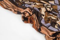 ВИСКОЗА ПОЛИРОВАННАЯ ПРИНТ Коричневый Узоры ,1141526 фото #6
