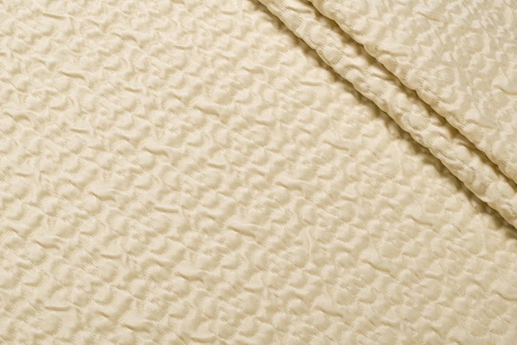 ЖАККАРД ШЕЛК Молочный Узоры ,1103074