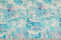 ЛЕН КОТТОН ПРИНТ Голубой Цветы,1141441 фото #2