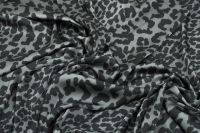 ШЕЛК САТИН АРМАНИ ПРИНТ Серый Животный мир,1100387 фото #3