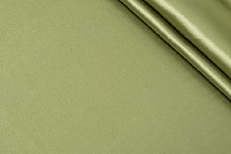 ШЕЛК АТЛАС СТРЕЙЧ ОДНОТОННЫЙ Зеленый,1117811