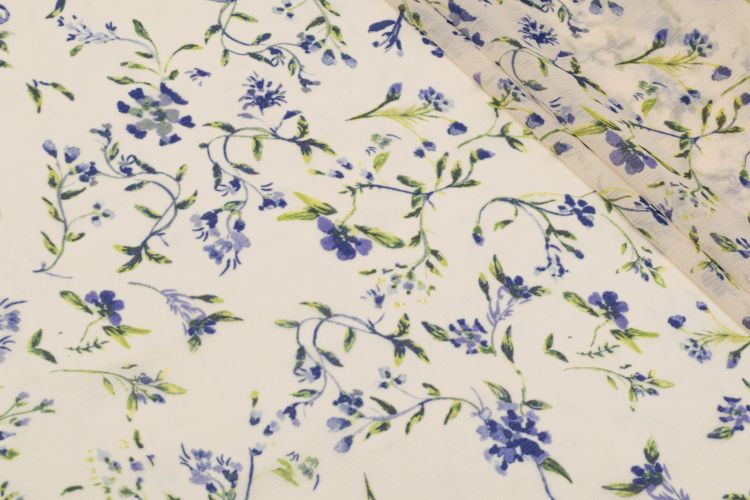 ШИФОН ПРИНТ Пудра Цветы,1131855