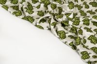 ВИСКОЗА ПОЛИРОВАННАЯ ПРИНТ Молочный Цветы,1141588 фото #7