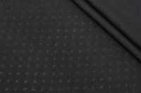 ТРИКОТАЖ ЖАККАРД  Черный Узоры ,1119136 фото #1
