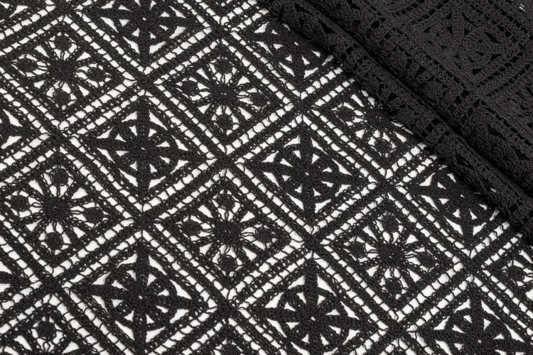 МАКРАМЕ Черный Узоры ,1136645