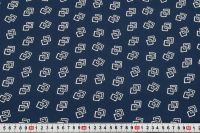 КРЕП ВИСКОЗА ПРИНТ Синий Узоры ,1089255 фото #2