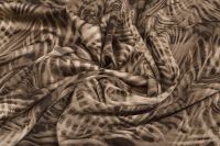 ШЕЛК САТИН АРМАНИ ПРИНТ Коричневый Цветы,1113745 фото #3