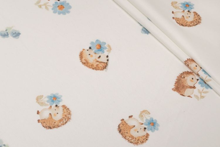 ТРИКОТАЖ КОТТОН ПРИНТ Молочный Персонажи,1111499