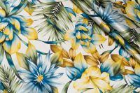 ШЕЛК ПРИНТ Молочный Цветы,1104996 фото #1