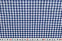 ЛЕН РУБАШЕЧНЫЙ ПРИНТ Синий Клетки,1073339 фото #2