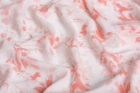 КРЕП ШИФОН ПРИНТ Молочный Цветы,0978963 фото #3