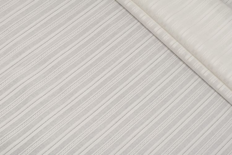 БАТИСТ ЖАККАРД Молочный Полоски,1129401