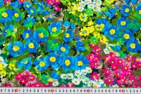 МИКРОФИБРА СПОРТ CARVICO ПРИНТ Синий Цветы,1031803 фото #2