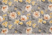 ТКАНЬ ДЕКОРАТИВНАЯ ПРИНТ Серый Цветы,1108284 фото #2