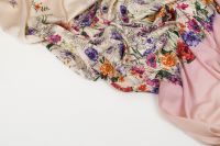 ШЕЛК СТРЕЙЧ ПРИНТ Розовый Цветы,1138908 фото #7