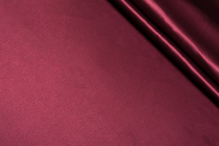 ШЕЛК АТЛАС СТРЕЙЧ ОДНОТОННЫЙ Бордовый,1106679