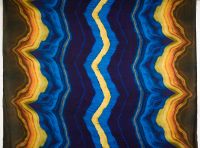 ВИСКОЗА ПОЛИРОВАННАЯ ПРИНТ Синий Абстракции,1141564 фото #2