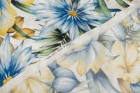 ШЕЛК ПРИНТ Молочный Цветы,1104996 фото #4