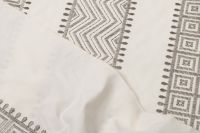 КОТТОН С ВЫШИВКОЙ Молочный Узоры ,1069073 фото #5