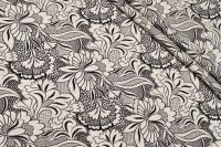 КРЕП ВИСКОЗА ПРИНТ Молочный Узоры ,1104637 фото #1