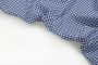 ЛЕН РУБАШЕЧНЫЙ ПРИНТ  Синий Клетки,1073339 фото #5
