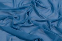 КРЕП ШИФОН СТРЕЙЧ ВИСКОЗА Голубой,1086261 фото #2