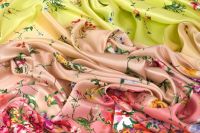 ШЕЛК ПРИНТ Розовый Цветы,1141885 фото #4