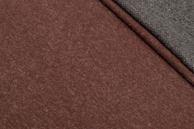ТРИКОТАЖ ШЕРСТЬ ДВУХСТОРОННИЙ Коричневый,1124017