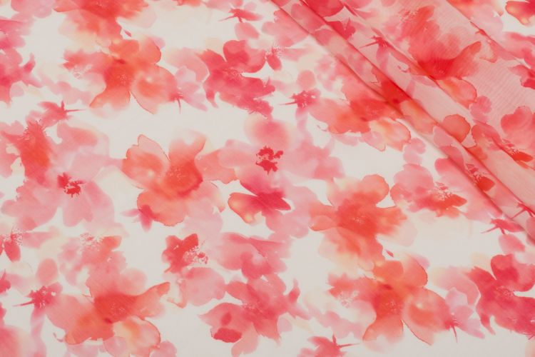 ТЕНСЕЛ ПРИНТ Красный Цветы,1109212