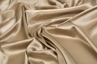ШЕЛК АТЛАС СТРЕЙЧ ОДНОТОННЫЙ Бежевый,1102527 фото #2