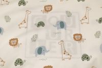 ТРИКОТАЖ КОТТОН ПРИНТ Молочный Животный мир,1111420 фото #5
