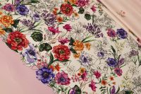 ШЕЛК СТРЕЙЧ ПРИНТ Розовый Цветы,1138908 фото #1